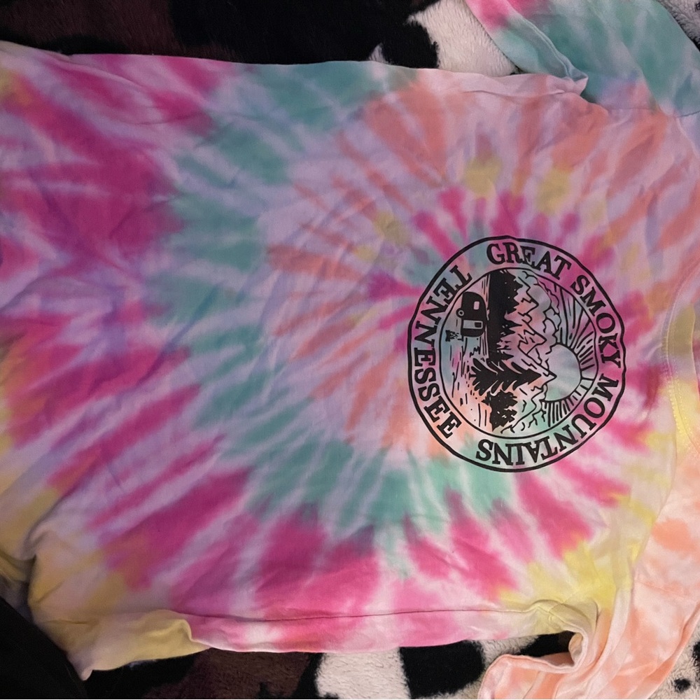 Great Smoky Mountains Tie-Dye Long Sleeve Tee